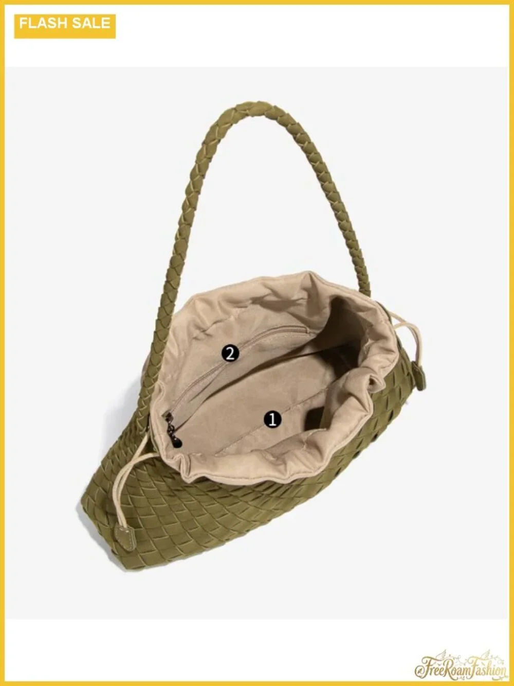 Women's Suede Hobo Purse Drawstring Shoulder Bag PU Leather Tote